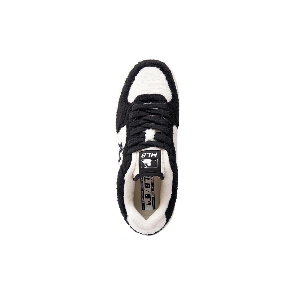 MLB Klobige Liner Synthetikleder Leicht Niedrig geschnitten Freizeit Schuhe Unisex Schwarz Weiß 3ASXCLF36-50BKS