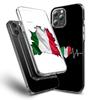 Italy Flag Phone Case For Iphone 16E 15 Pro 14 Plus 17E 16 17 Pro Max Air 11 12 13 Mini Shockproof Capa Cute Cover TPU Clear