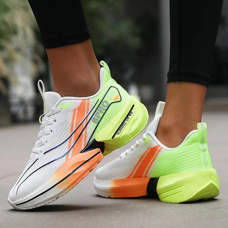 Cushioning Running Shoes For Women Breathable Lightweight Comfortable Nonskid Speciality Sneakers Outdoor Athletic Male Sneakers