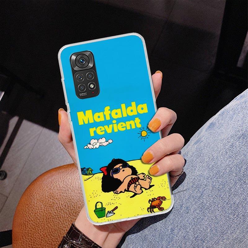 

Mafalda Cartoon Phone Case For Xiaomi Redmi Note 15 14 13 12S 12 11 Pro Plus 14S 11S 11E 10 10S 11T 5G Personalized Cover Redmi Redmi Note 13 4G