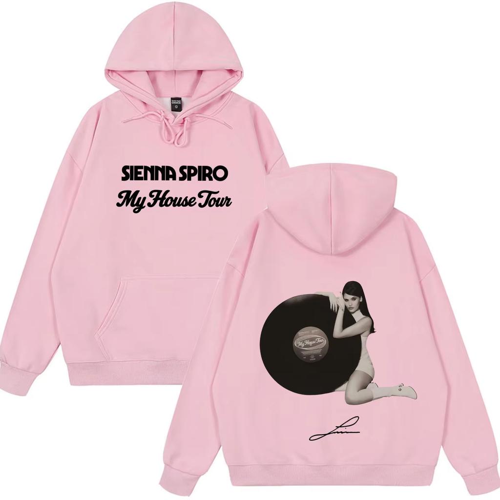 Hot Sale Sienna Spiro My House Tour 2026 Graphic Hoodie Men Women Hip-hop Vintage Pullover Long Sleeves Hoodie Perfect for Commute & Loungewear