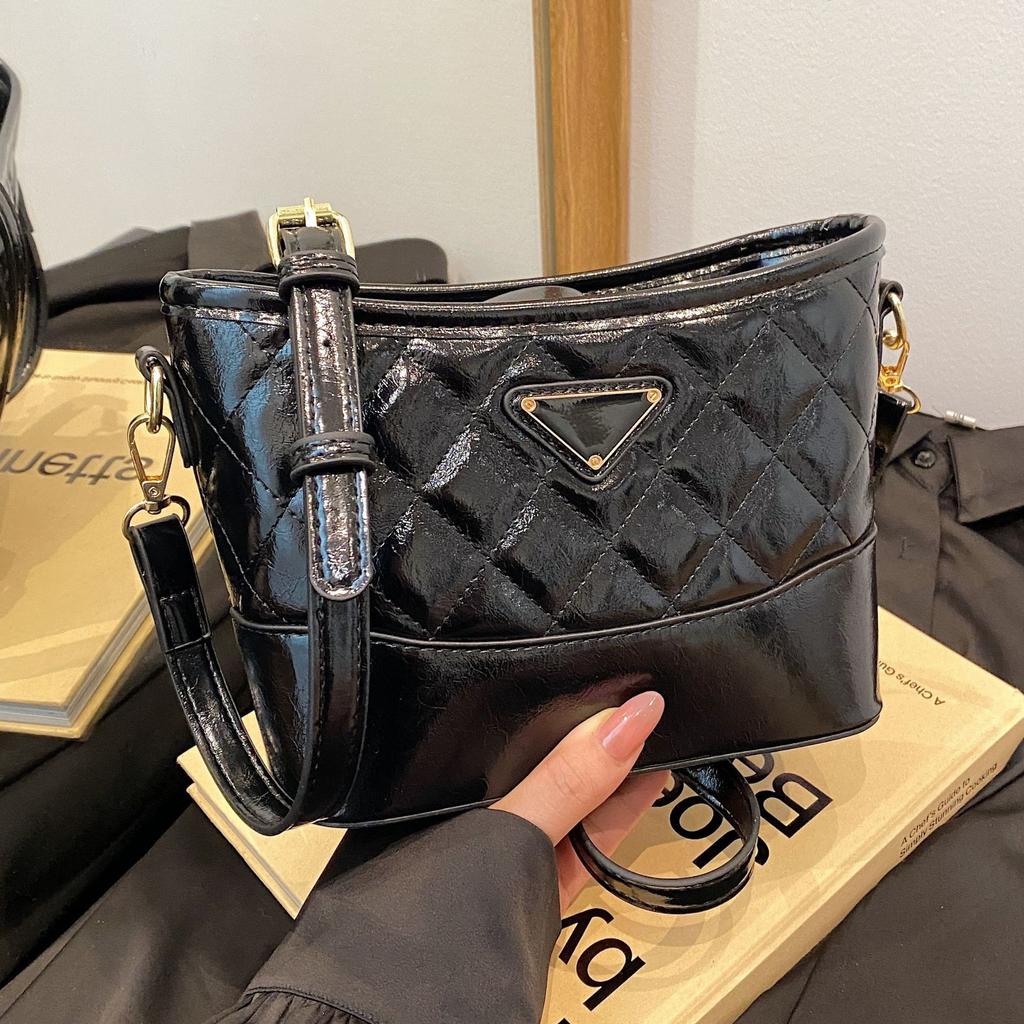 New Style Trendy Shoulder-crossbody Bucket Bag Fashionable and Simple Single Shoulder Underarm Bag