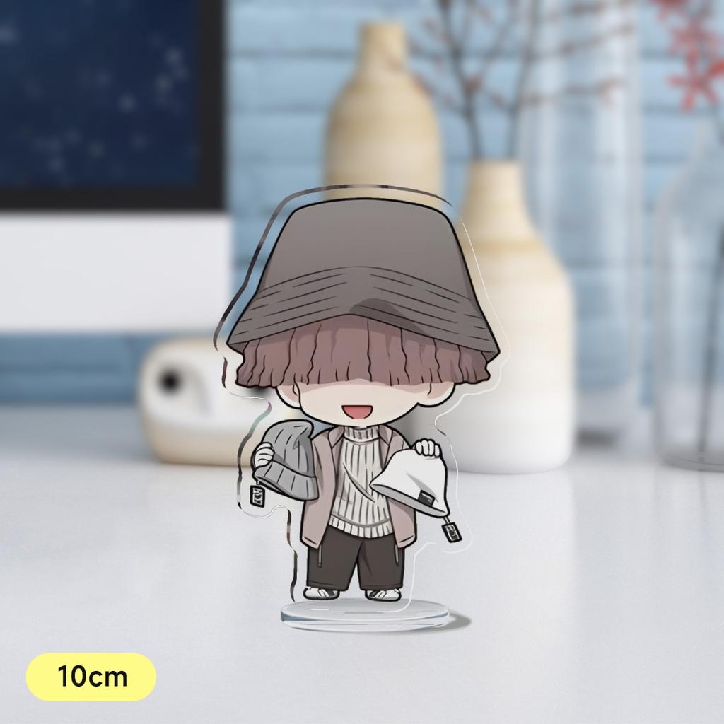 Anime Wind Breaker 10cm Acrylic Stand Sakura Haruka Yukai Akihiko Su Fang Q Version Mini Figure Model Plate Gift
