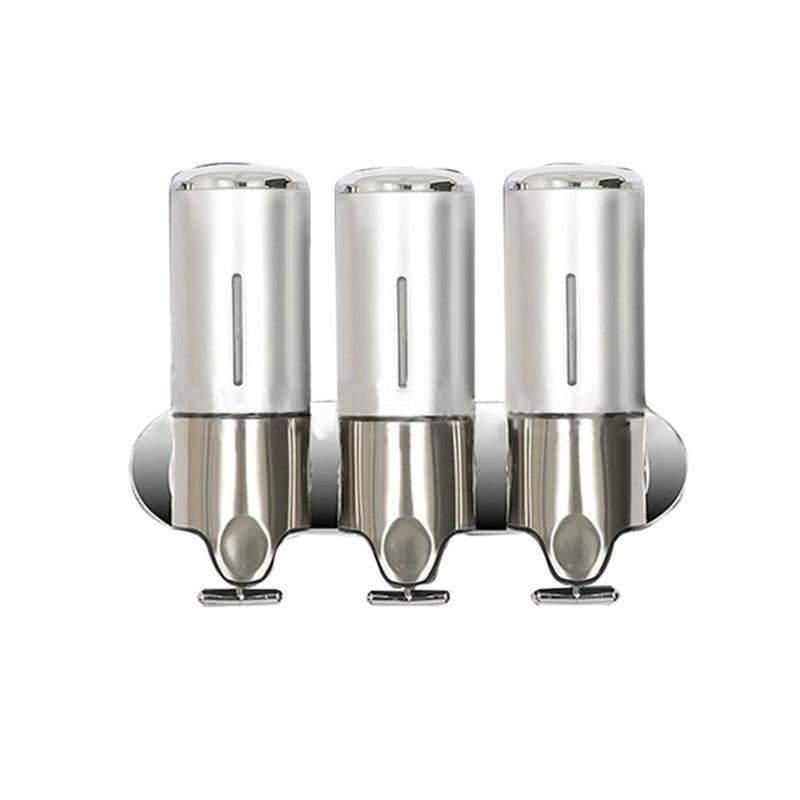 

3Pic Wall Mounted Soap Dispenser Doubts Dispenser Shampoo Dispenser Container Gel Dispenser Double Hand Pump Bathroom Soap Pump | Liquid Soap Dispense