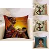 Decorative Tribal African Women Lifestyle Cushion Cover Stylish Linen Pillow Case For Unique Home Decor