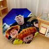 Hotel Transylvania Windproof Auto 8 Rib Folding Umbrella Portable Outdoor Parasol