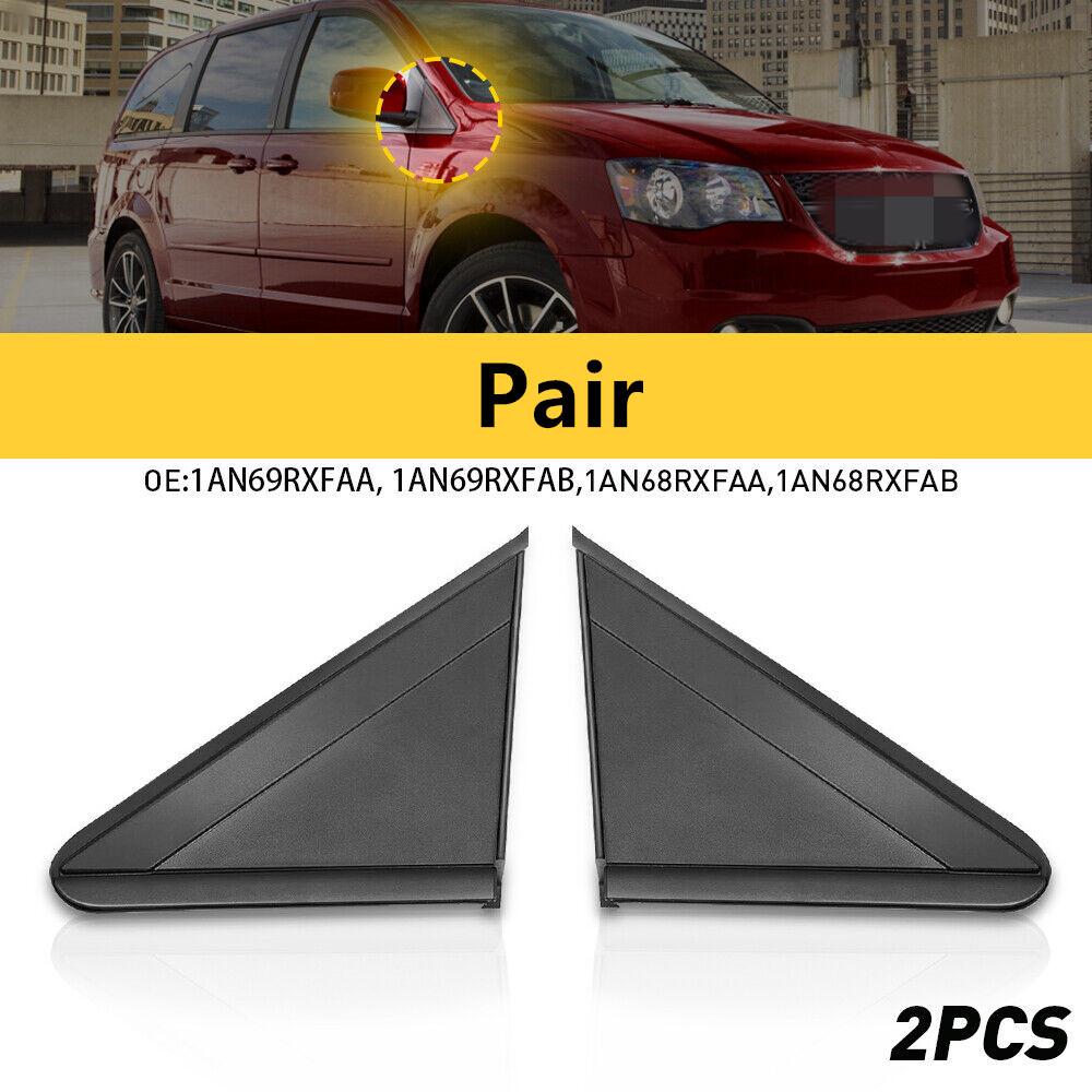 2× Mirror Corner Triangle Molding Fender For Grand Caravan Town & Country 08-20
