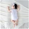 7A Antibacterial Summer Baby Sleeveless Cotton Romper - Infant Diaper Cover Bodysuit with Tagless Design, Ideal for Air Conditioning