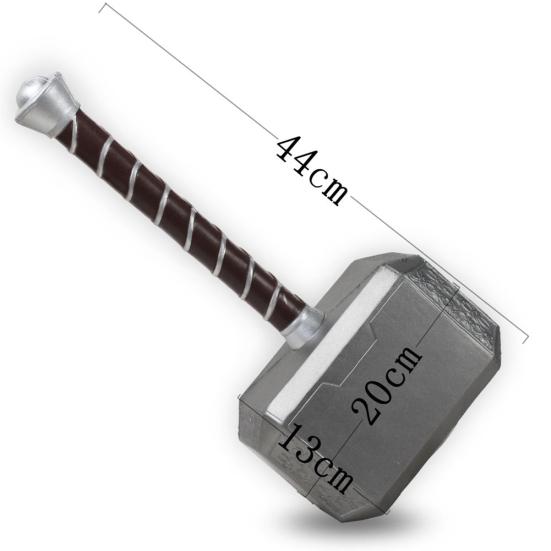 Avengers4 Thor Hammer Polyurethane Handheld Cosplay Prop Halloween Party Costume