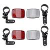 2pcs Bicycle Reflector ABS Front Rear Night Shelf Reflector