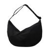 New Large Capacity One Shoulder Dumpling Bag for College Students and Couples Lightweight Solid Color Casual