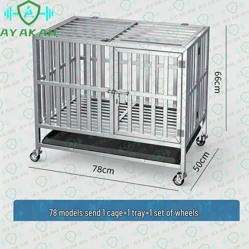 AYAKAH Stainless Steel Dog Cage
