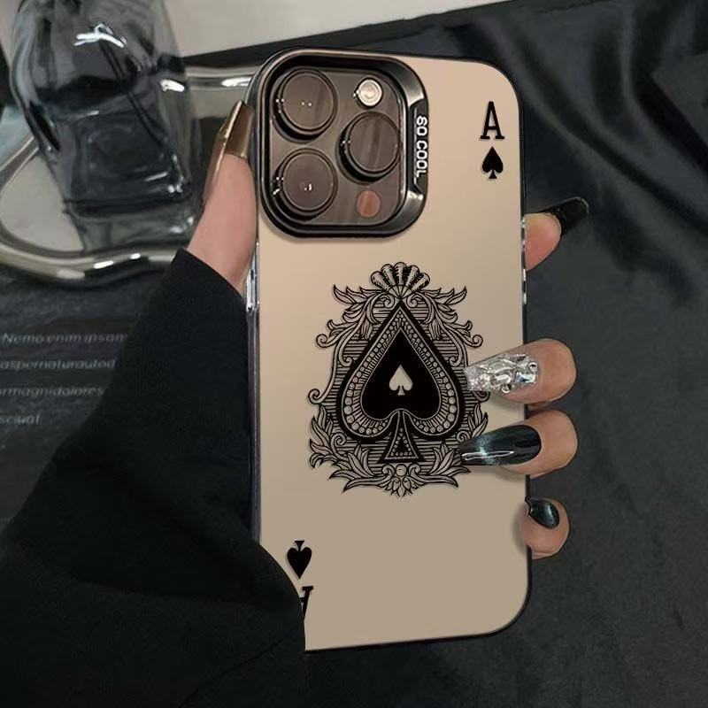 

Poker Spade A Phone Case For iPhone 16 e 15 14 13 12 11 Pro Max Plus Mini X XS XR SE 2020 2022 iPhone 13 mini