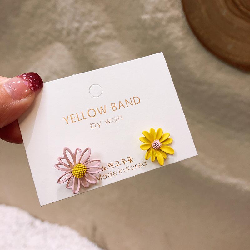Daisy Flower Earrings Jewelry Cute Flower Small Stud Earrings For Women Fashion Sweet Earring