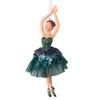 Christmas Ornaments Stree Decoration Girl Bithday Gift Xmas Plastic Hanging Decoration Dancing Silver Tutu Ballerina Christmas Gifts