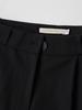 PREMIERE AMOUR Rich Blend Two-Tuck Wide Slacks - Black