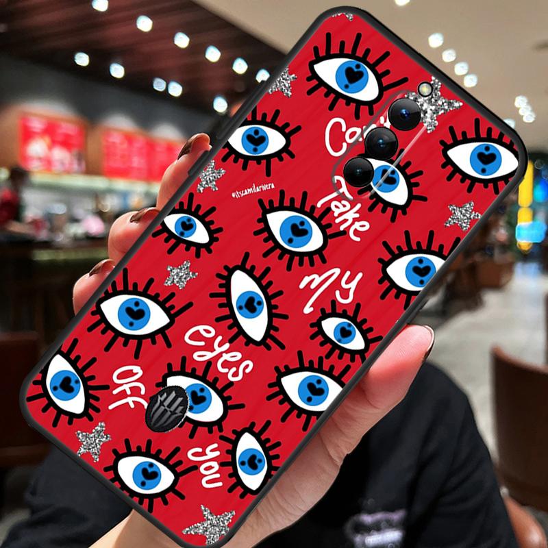 Lucky Eye Blue Evil Eye Print Case For ZTE Nubia Red Magic 8S 9S 10S 8 9 10 Pro Plus 6S 7S 6 7 Pro 5G 6R 11 Pro Plus Cover