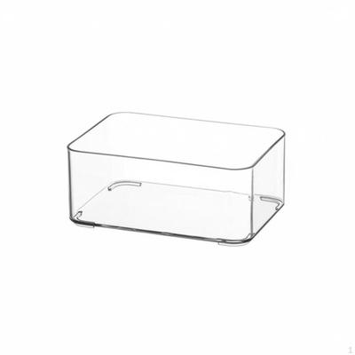 Clear Rectangular Tray Multi-Purpose Container Easy To Clean