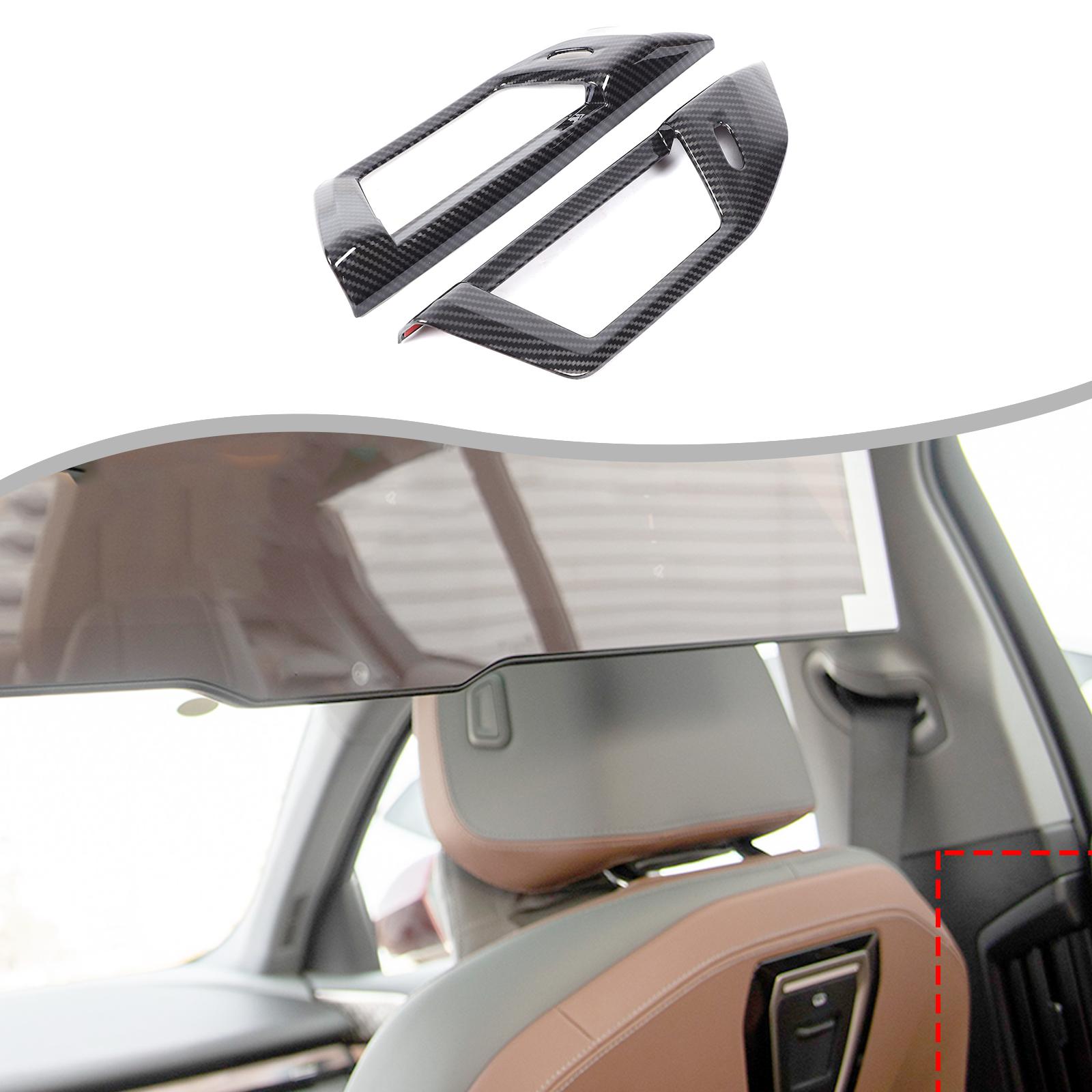 ABS Carbon fiber B Pillar Air Outlet Vent Cover Trim For BMW 5 Series G60 i5 24+