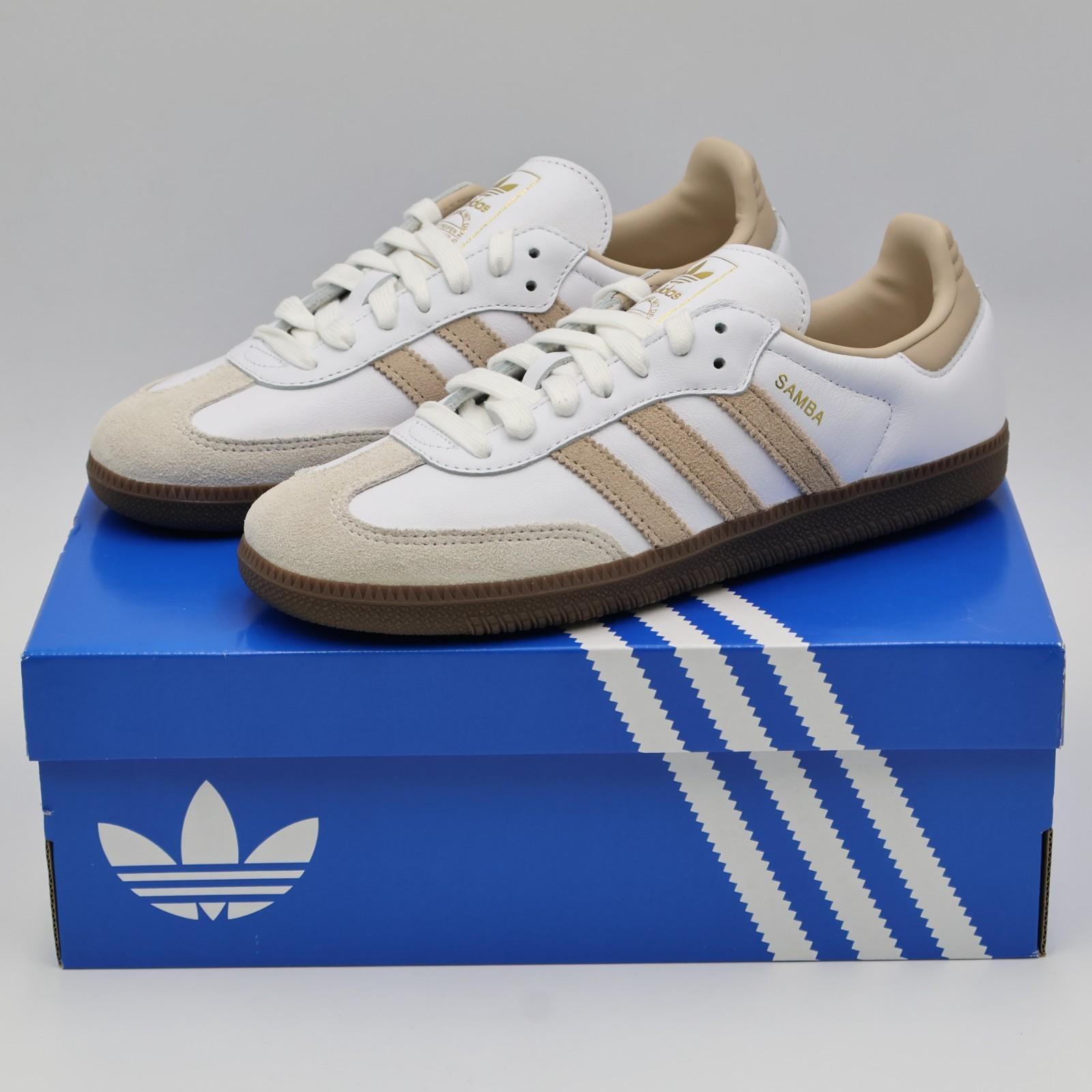 JI0218 adidas Samba OG White Brown Gum (Men s) 7.5