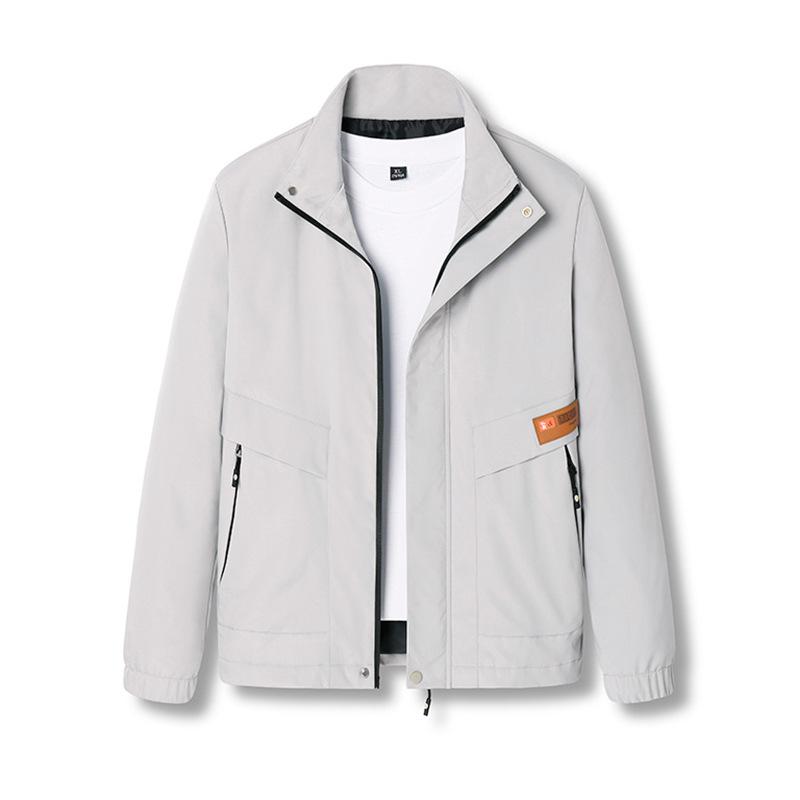 Spring and Autumn Men s Youth Fashion Jacket Trendy Lapel Casual Tooling Jacket Handsome M