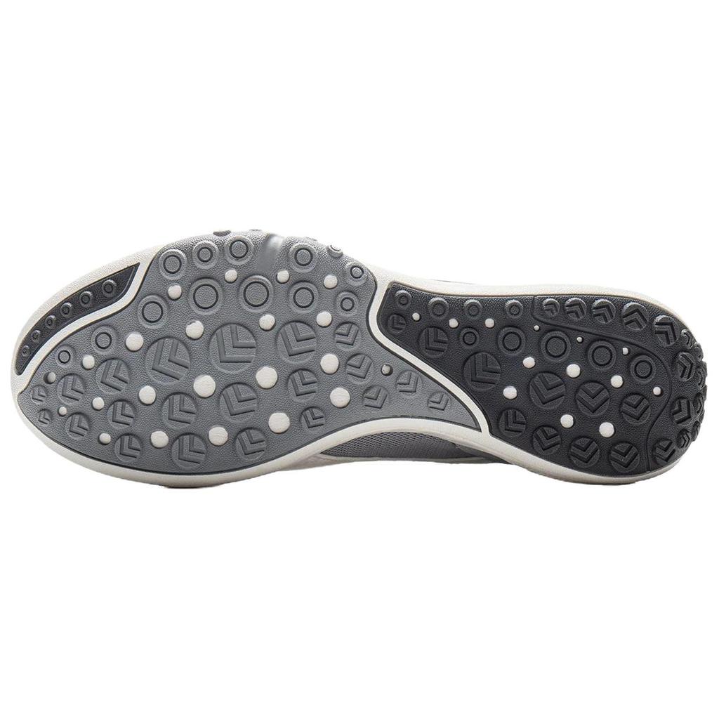 Li-Ning Heart Flow Fashion Comfortable Versatile Shock Absorption Rebound Low-Top Casual Shoes Unisex Casual Shoes Gray White AGLV096-3