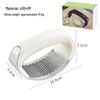 Stainless Steel Garlic Press & Peeler - Manual Ring-shaped Masher & Mincer Tool for Kitchen Use