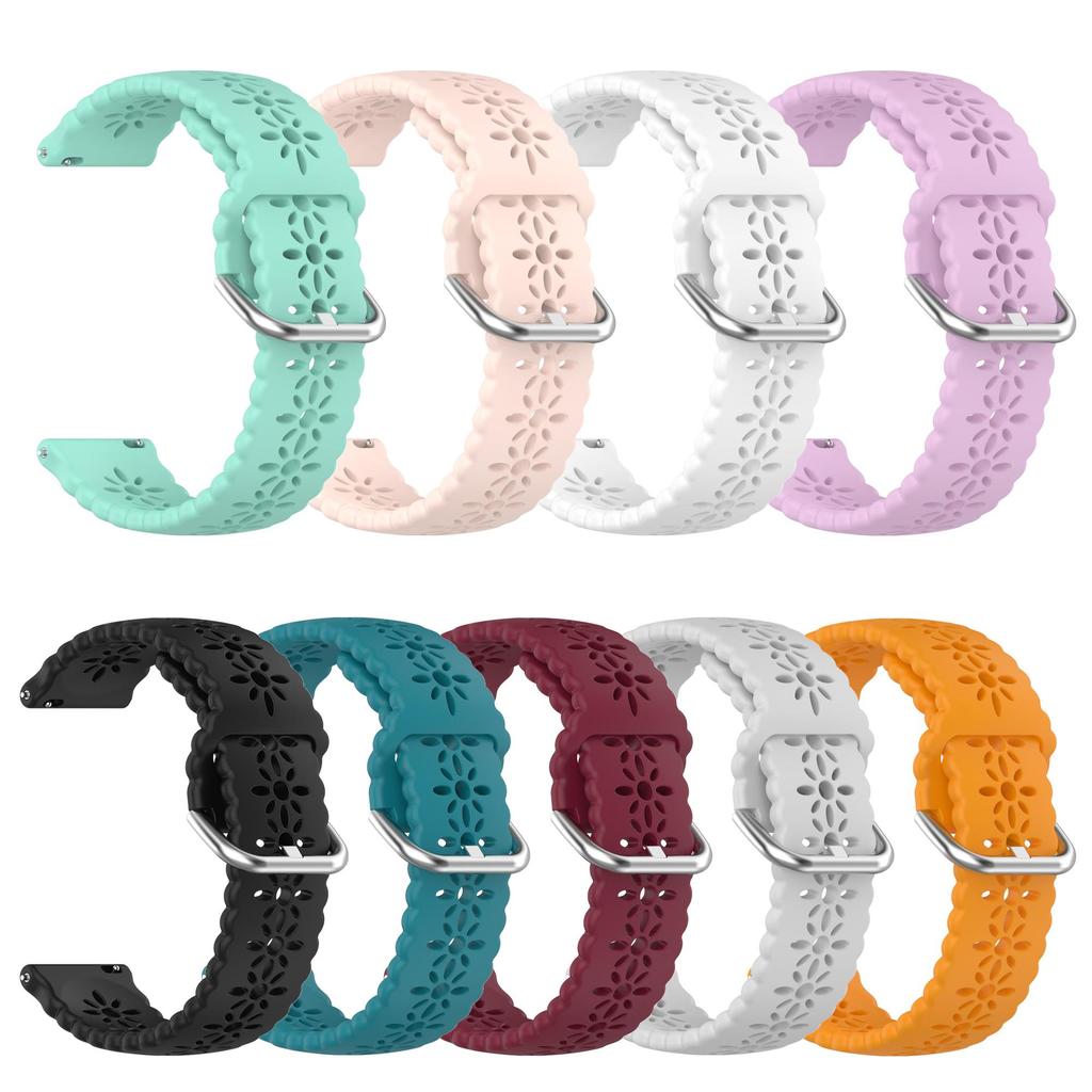 20mm 22mm Armband für Samsung Galaxy Watch 7/6/4/5 Pro/Classic/Gear S3/Active 2 Sport Silikon Atmungsaktiv Huawei GT 2 2e 4 5 Band