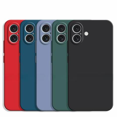 For iPhone 16 Case For iPhone 16 Plus 16 Pro Max Cover TPU Shockproof Liquid Silicone Phone Case Protective Cover For iPhone 16