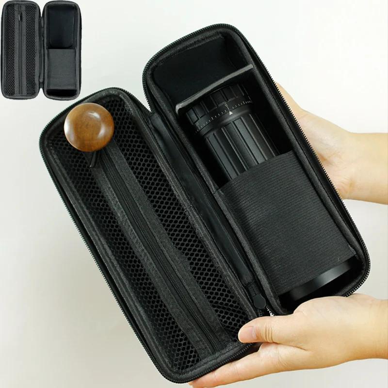 

Portable Grinder Storage Bag Handbag Hand Cranked Coffee Grinder Waterproof Protective Case Universal Coffee Tools Takeaway Bag чорний