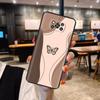 Etui na Poco X3 Pro Motyl Serce Miękkie Płynne Silikonowe Pełna Ochrona Etui dla Xiaomi Poco X3 NFC Pokrowiec Dla Poco X3 PocoX3