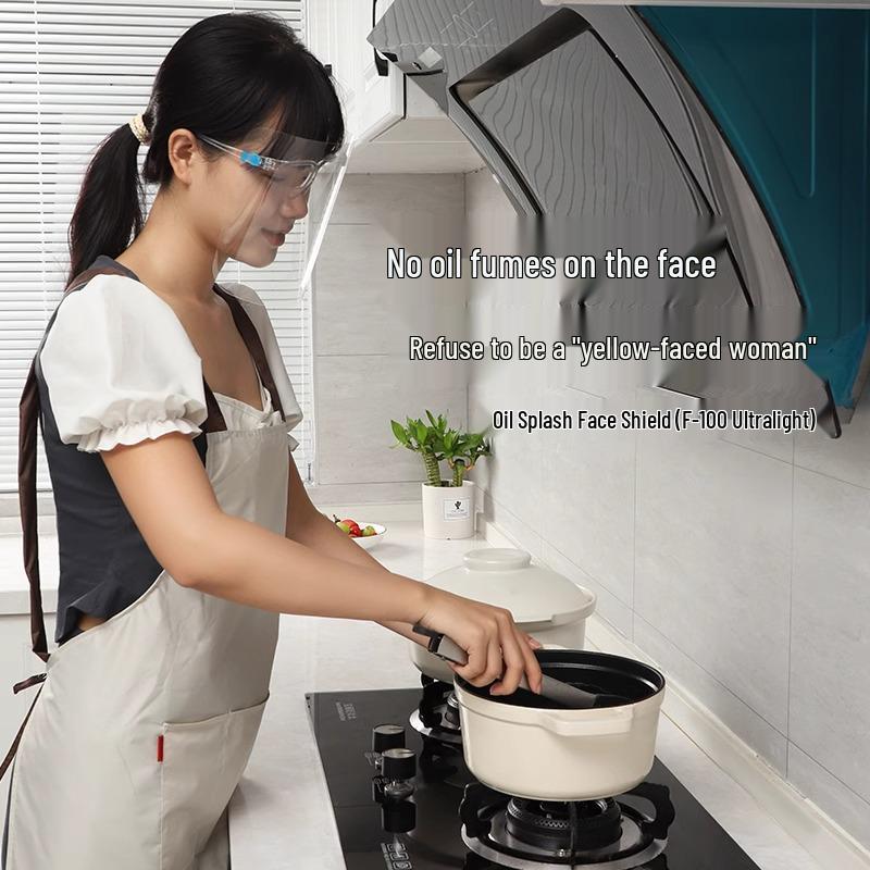 Damen Klarsicht-Gesichtsschild zum Kochen: Schutz vor Ölrauch und Spritzwasser