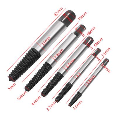 DIYWORK Broken Bolt Remover Drill Bit Set Easy To Use Practical Tools Convenience 5 Pcs/set Damaged Screw Extractor Screw Extractor Set
