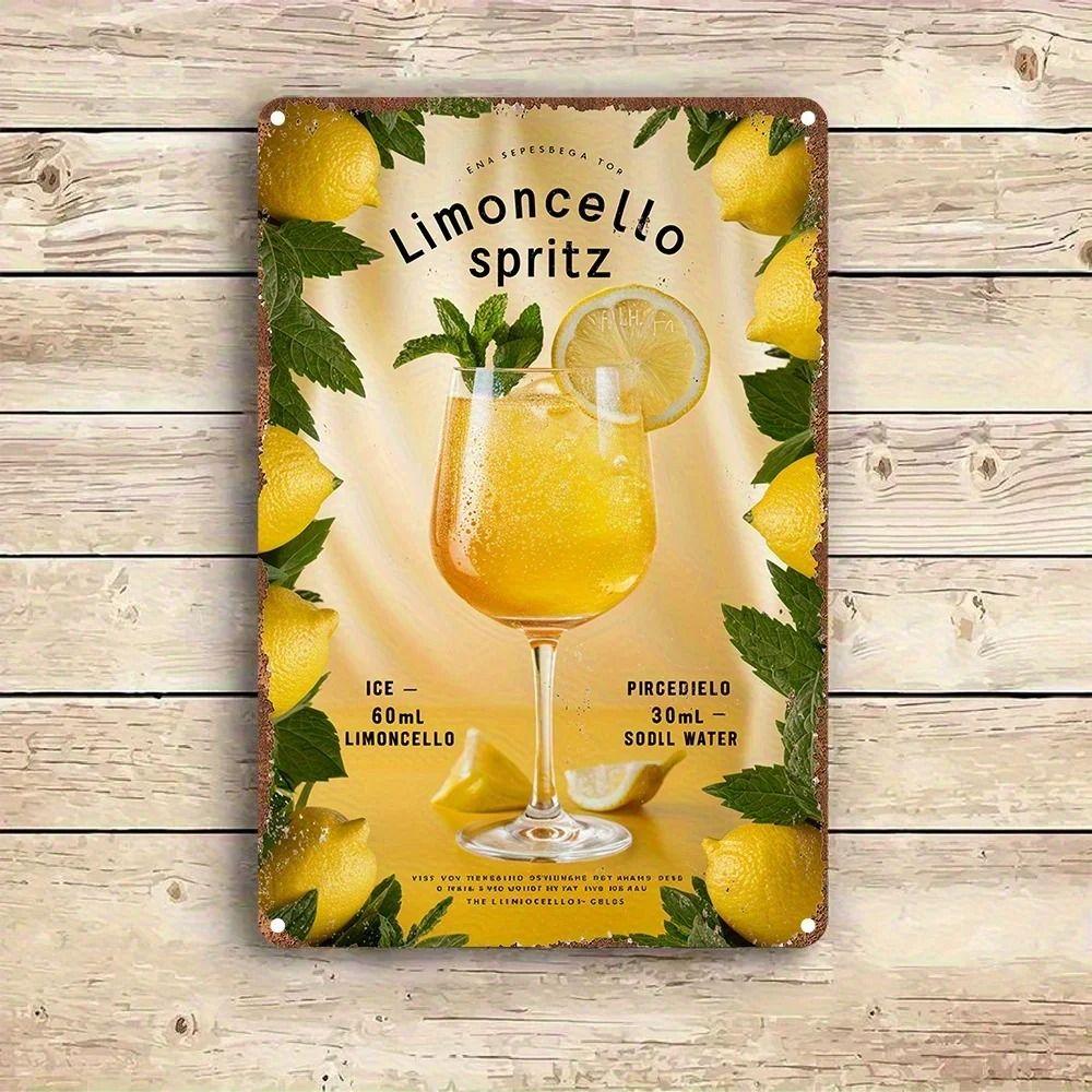 Vintage Metal Sign Live Life In Full Bloom Garden Wall Art Decor 20x30cm