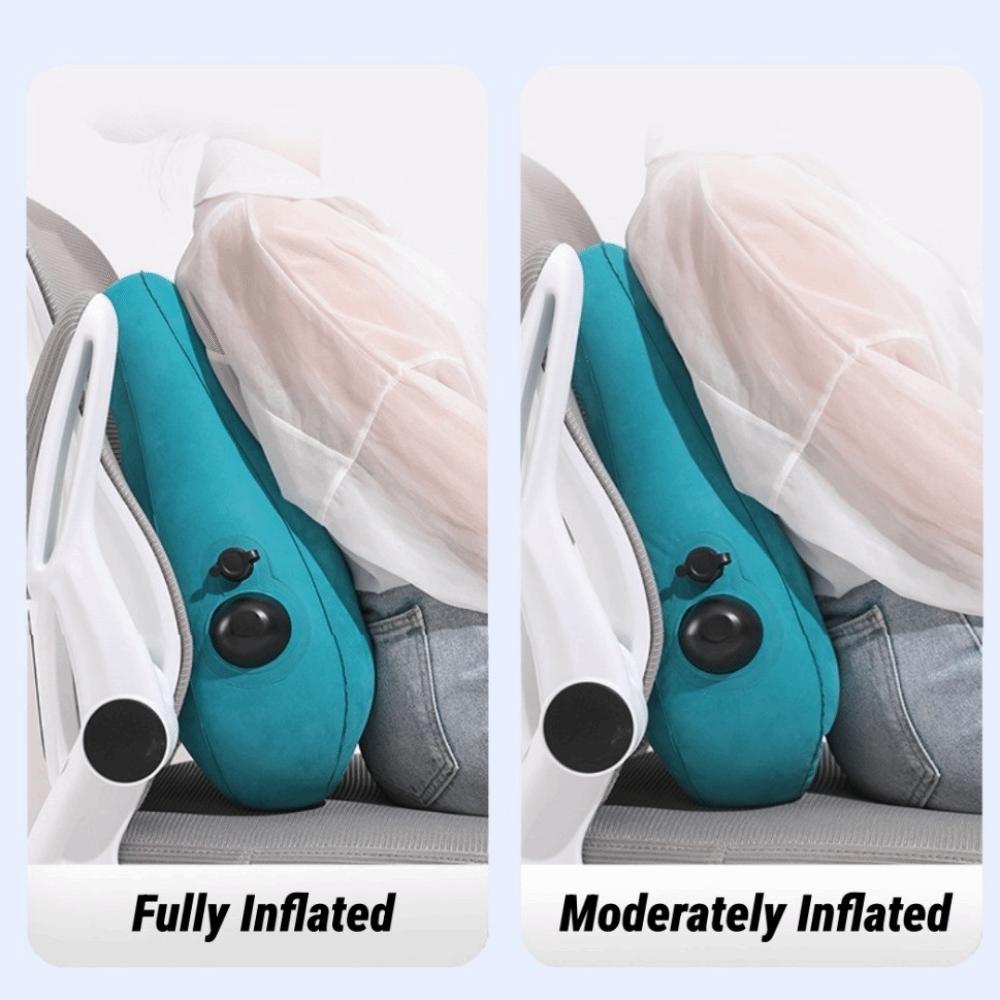 Portable Inflatable Travel Pillow Mini Nap Pillow Cushion Lumbar Support Pillow  Travel
