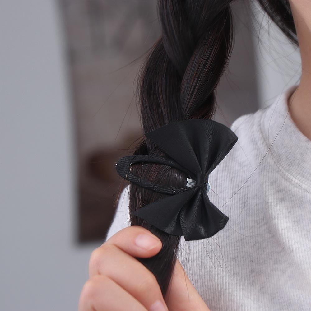 

Metal Bow BB Clip Satin Oval Hairpin Hair Accessories Cloth Hair Clip School белый