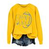 Unisex Fashion Print Long Sleeve Crewneck Sweatshirt for Casual Everyday Wear
