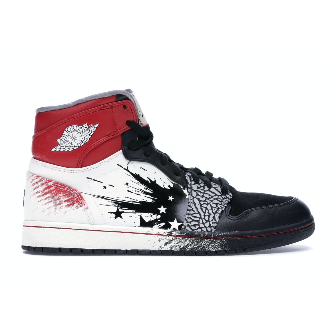 

Мужские кроссовки Dave White x Air Jordan 1 Retro High Wings Of The Future Black Sport-Red-White 464803-001