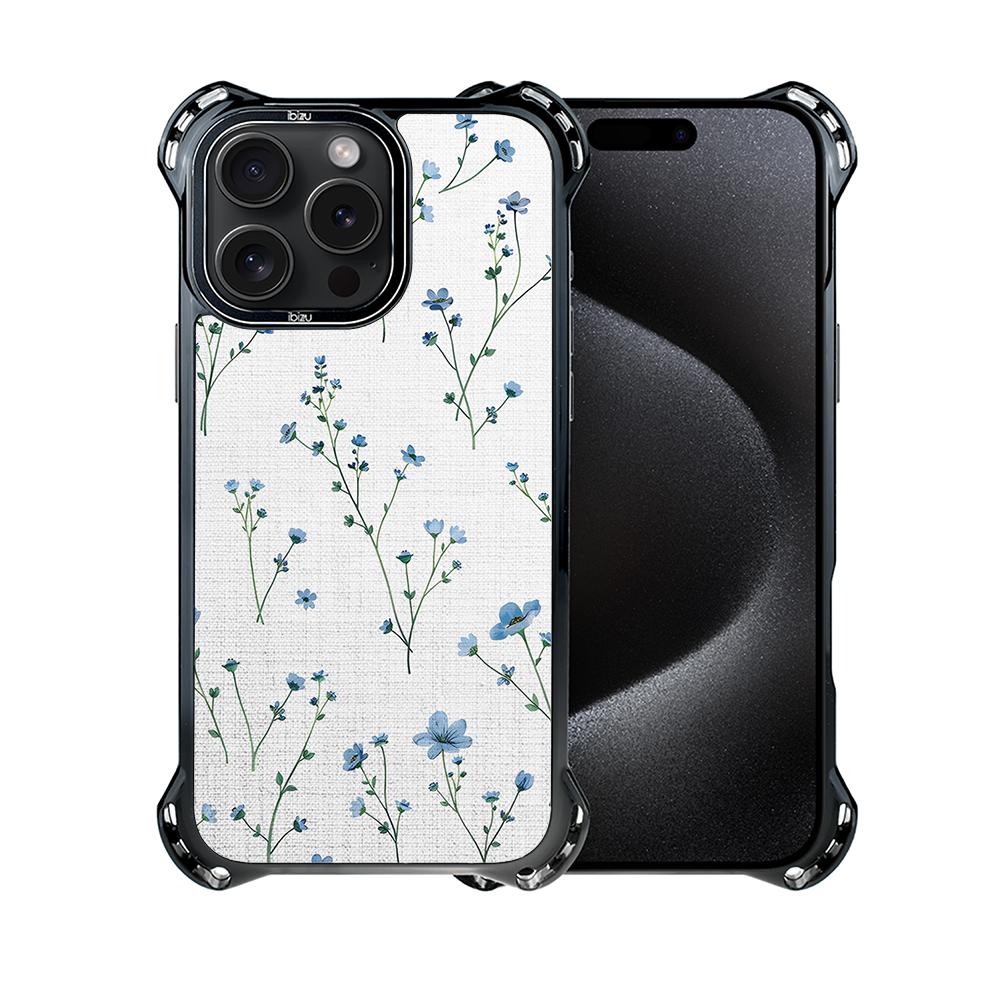 Etui Iphone 15 Pro Ibizu Dropguard Ultra Z Magsafe, Pastel Bloom, Niebieski Sen