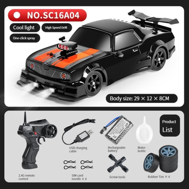 YQA4 AE86 1: 16 Racing Drift CAR with Remote Control Toys RC Car Drift High-Speed Race Spray 4WD 2.4G Electric Sports Vehicle Gifts