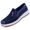 Men Shoes Outdoor Lightweight Breathable Casual Shoes Classic Low Top Canvas Footwear Anti Slip Vulcanized Shoes Slip-On Loafers