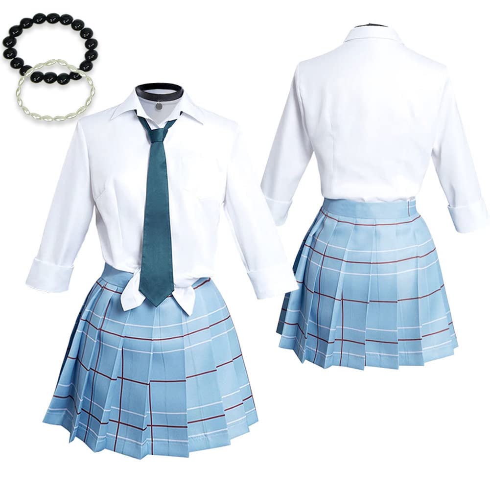 Joyasslly Kit Cosplay Uniforme Kitagawa Umi Yume Include Cosplay e Perfetto per Anime Scuola Festival Adulti Costume, Set, Marin, Cravatta, Accessori,