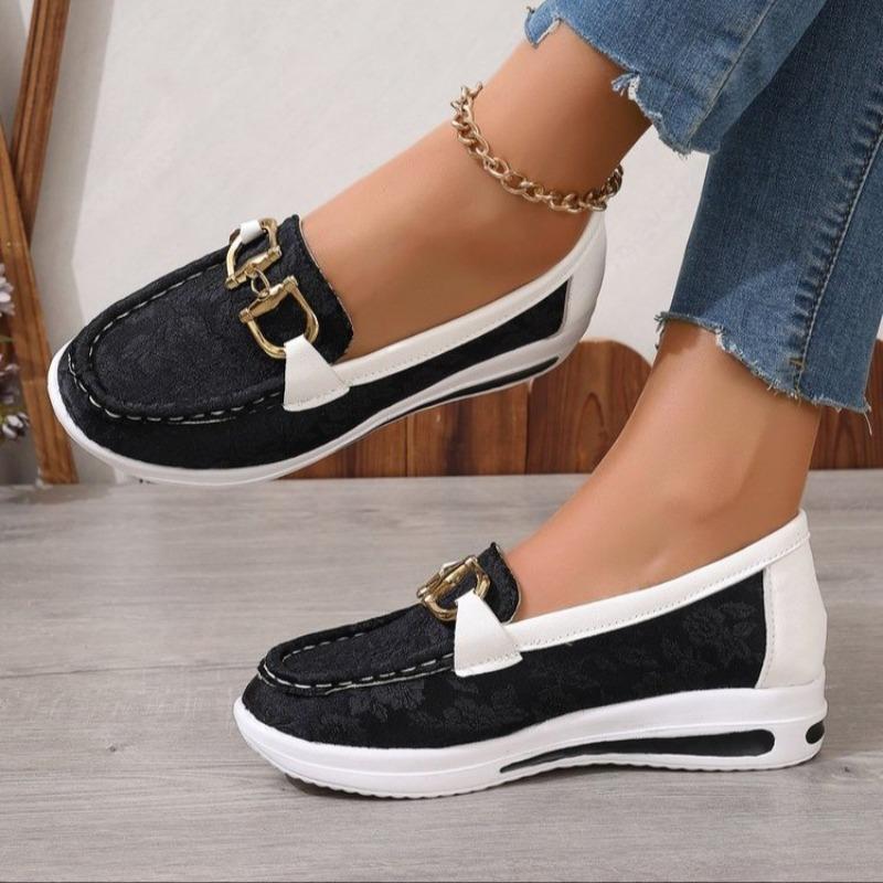 Fashion Women Sneakers Waterproof Fashion Round Toe Sneakers Woman Daily Casual Shallow Mouth Slip-on Walking Vulcanized Shoes for Women