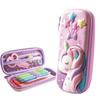 Unicorn Pencil for 3D Large Perfect for Kids and School Entrance Case, Pink, Girls, Print, Capacity, (Unicorn)