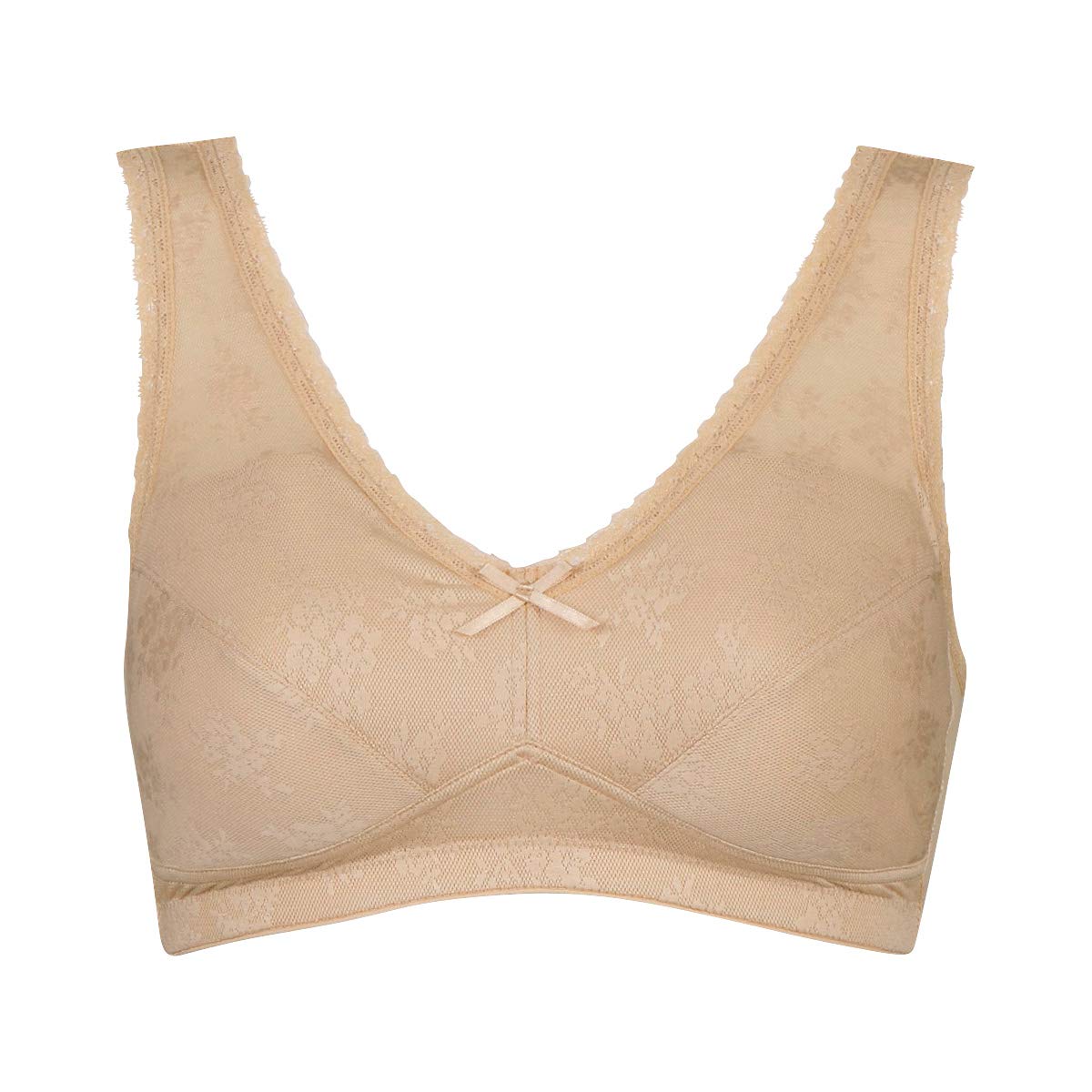 

Wacoal CRA580 KA LL Wireless Bra with Mesh Comfortable Made in No Hooks Half-Top Material, Fit, Japan,