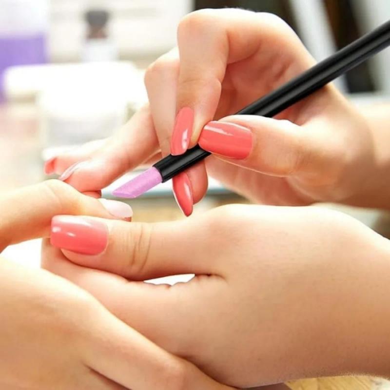 1pc Nail Art Polishing Stick Nail Surface Carving Pen Fine Exfoliating Nail Quartz Pen Manicure Implement