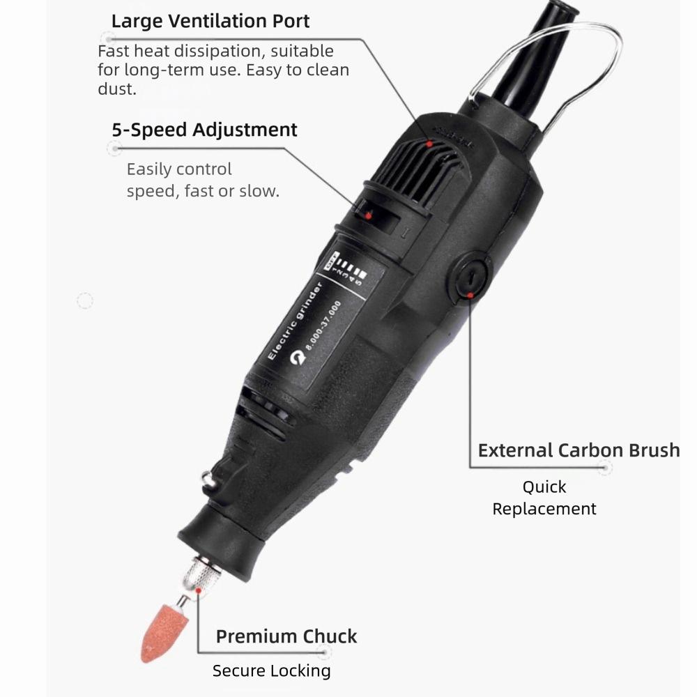 Black Engraving Pen Mini Electric Rotary Tool New Grinding Machine Accessories