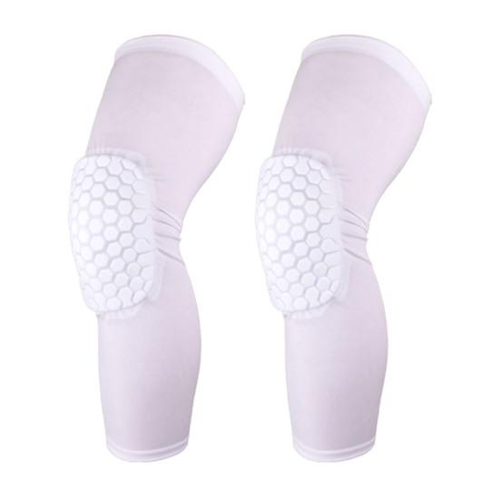 Knee Pads Compression Padded Long Leg Sleeve Knee Protection Brace for Basketball