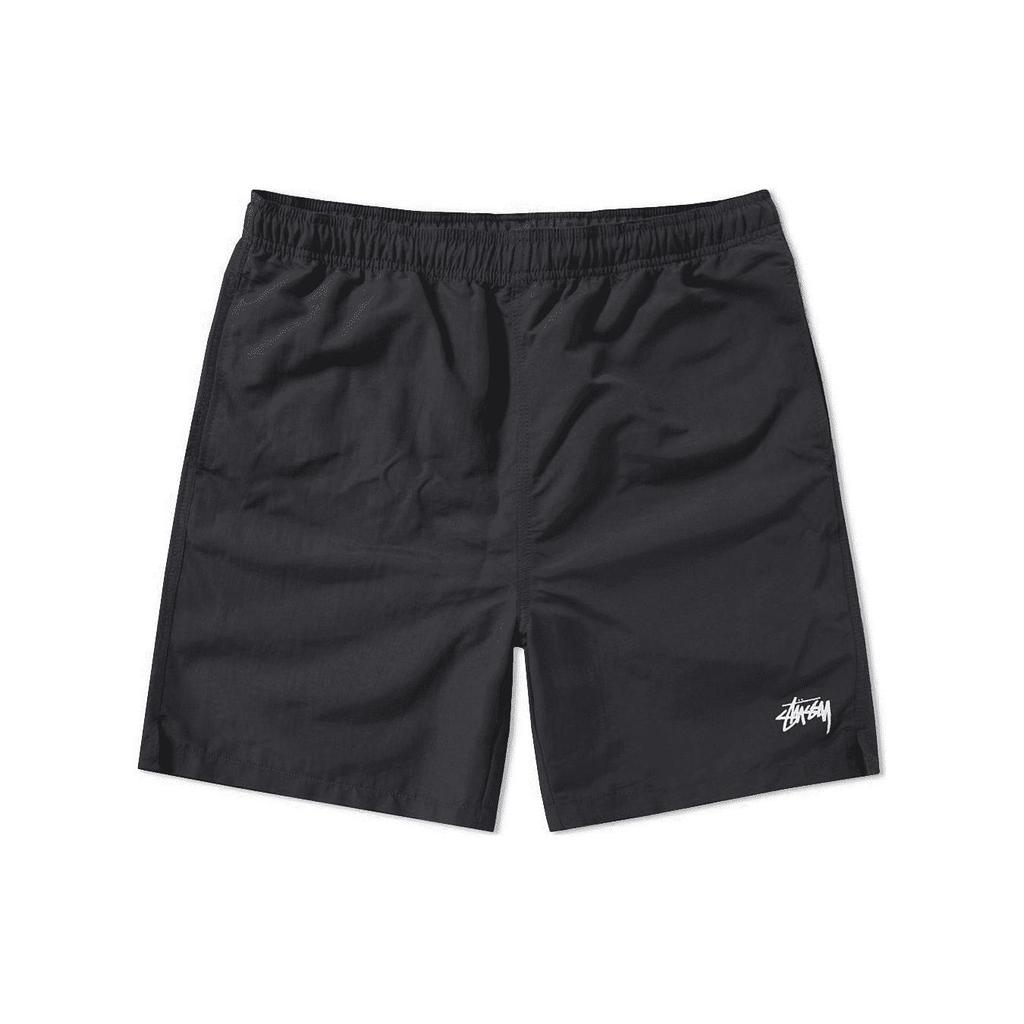 Stussy Logo Print Straight Leg American Vintage Casual Shorts Men shorts Black 113093