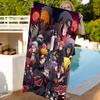 Anime N-Narutos Microfiber Printed Beach Towel Mountain Climbing Yoga Beach Swimming Running Absorbent Soft Towel